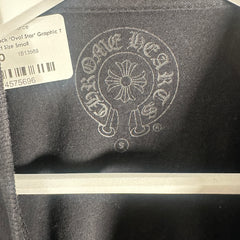 Chrome Hearts Black 'Oval Star' Graphic T-Shirt Size S
