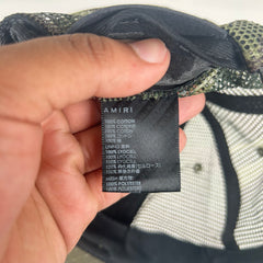Amiri Military Stencil Green Trucker Hat