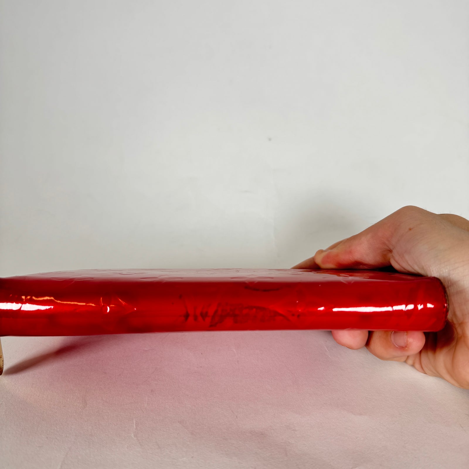Louis Vuitton Red Epi Patent Leather Zippy Wallet
