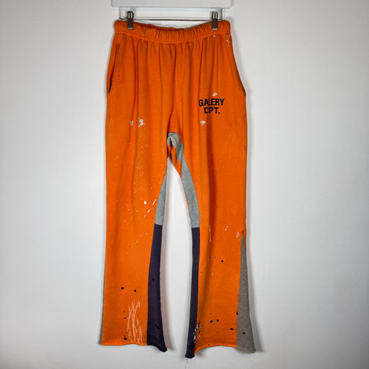 Gallery Dept Orange Flared Sweatpants Size L
