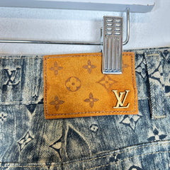 Louis Vuitton Dark Blue Monogram Denim Jeans Size 32