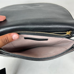 JW Anderson Black Leather Latch Crossbody Bag