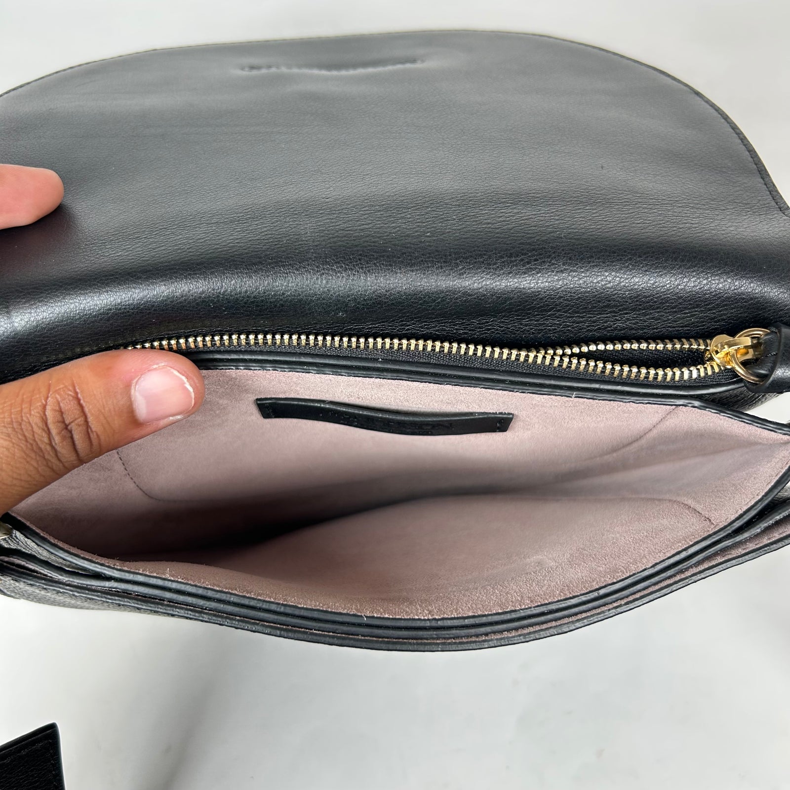 JW Anderson Black Leather Latch Crossbody Bag