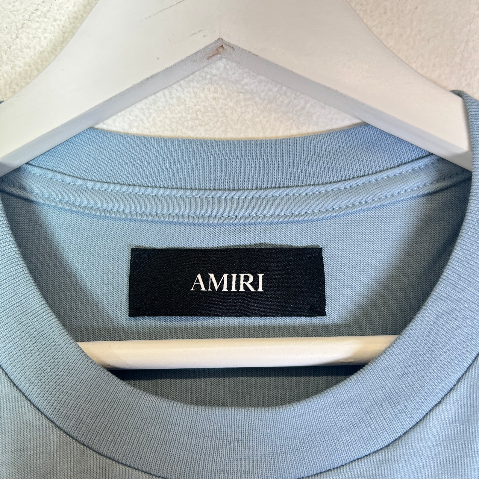 Amiri Light Blue Spirit Logo T-Shirt
