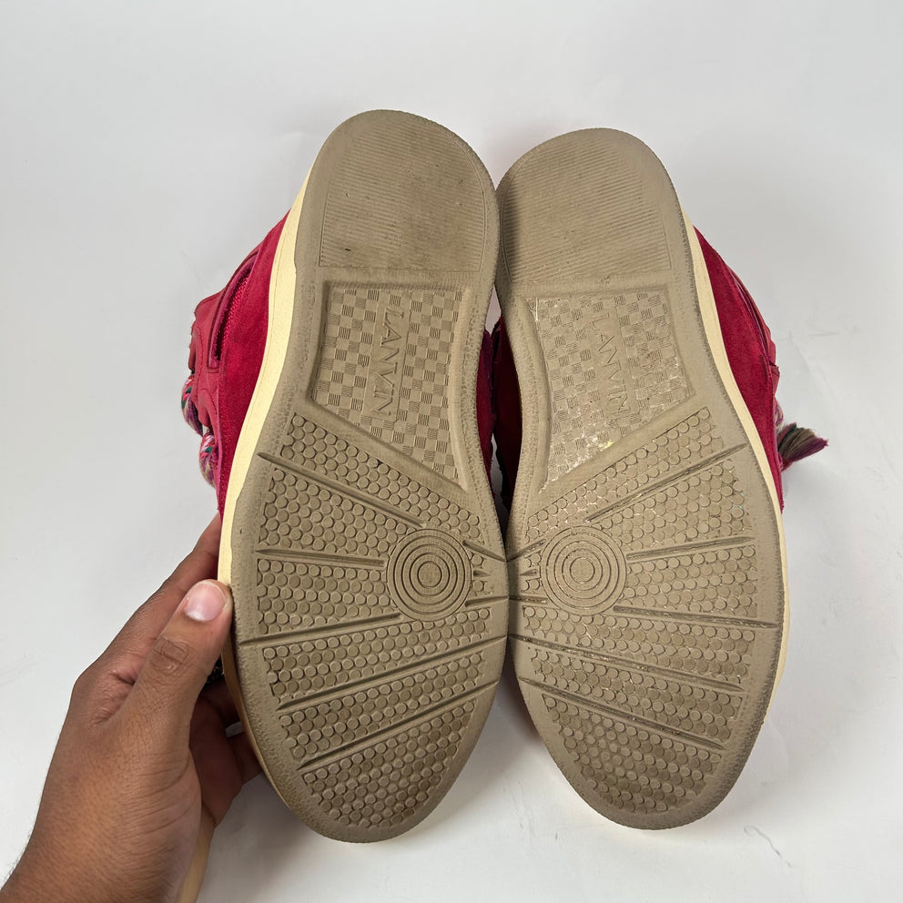 Lanvin Red Watermelon Curb Sneaker Size 44