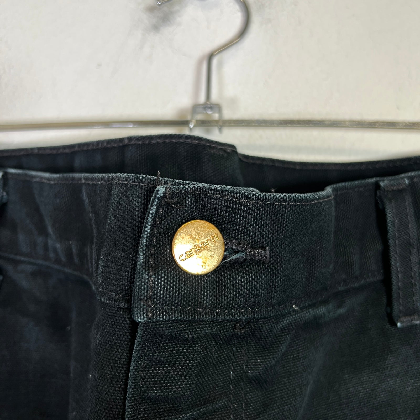 Carhartt Vintage Black Distressed Double Knee Carpenter Pants 002