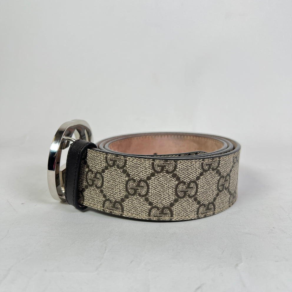 Gucci GG Supreme Canvas Interlocking G Belt