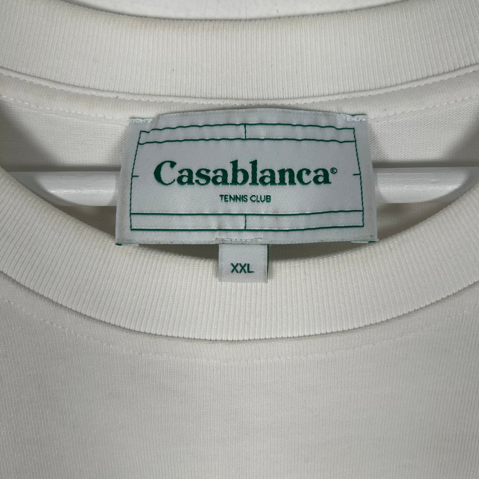Casablanca White 'Tennis Club' Size XXL