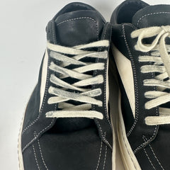Rick Owens Black/Milk Vintage Low Top Sneakers Size 44