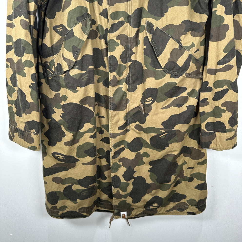 Bape Military Mod M-51 Long Jacket Size S
