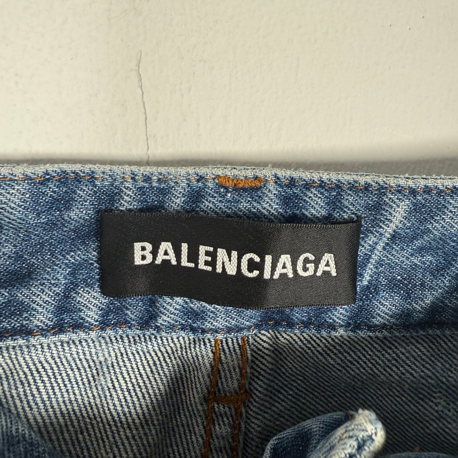 Balenciaga All Over Print Logo Jeans Size 32