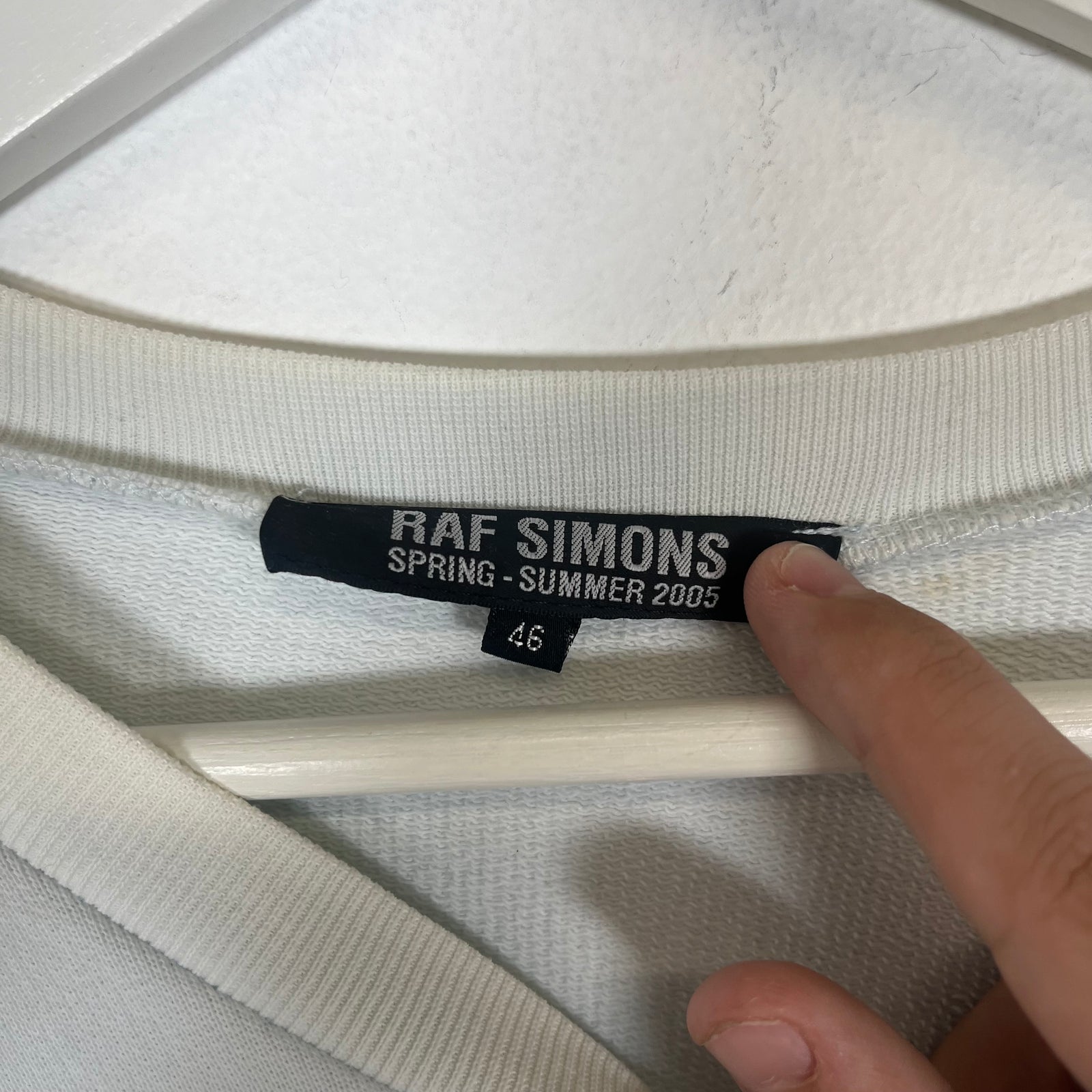 Raf Simons White SS05 Taliesin West Crewneck Size M