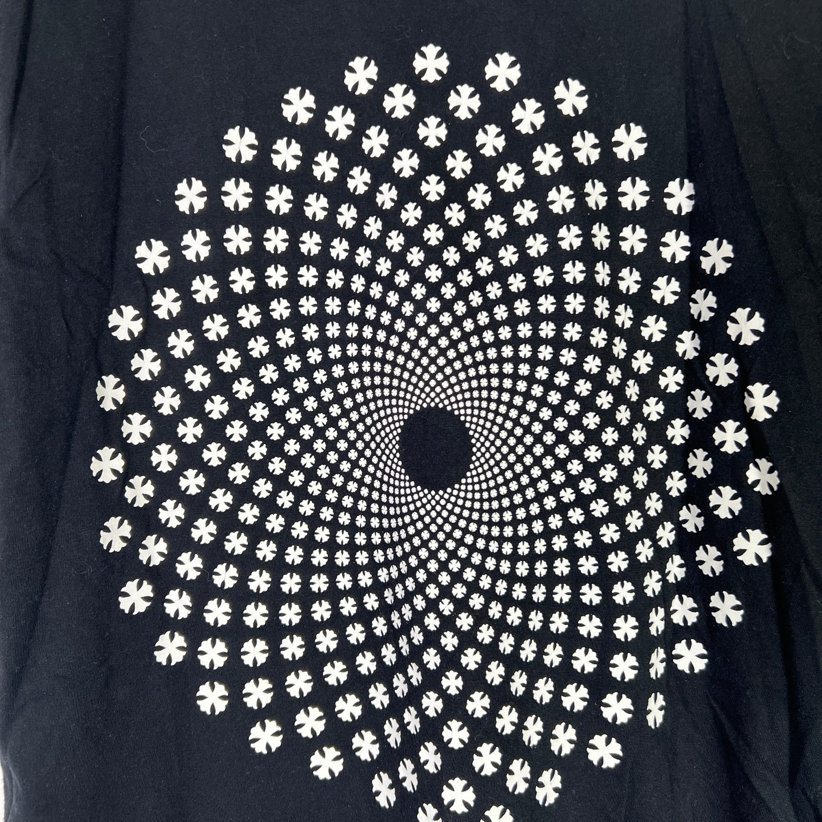 Chrome Hearts Psychedelic Spiral Cross T-Shirt