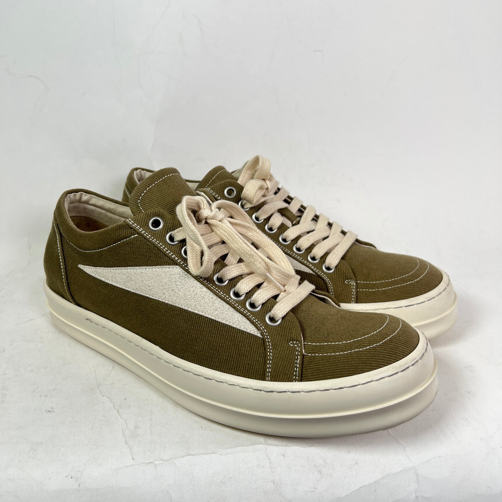 Rick Owens DRKSHDW Canvas Vintage Low-Top Sneakers