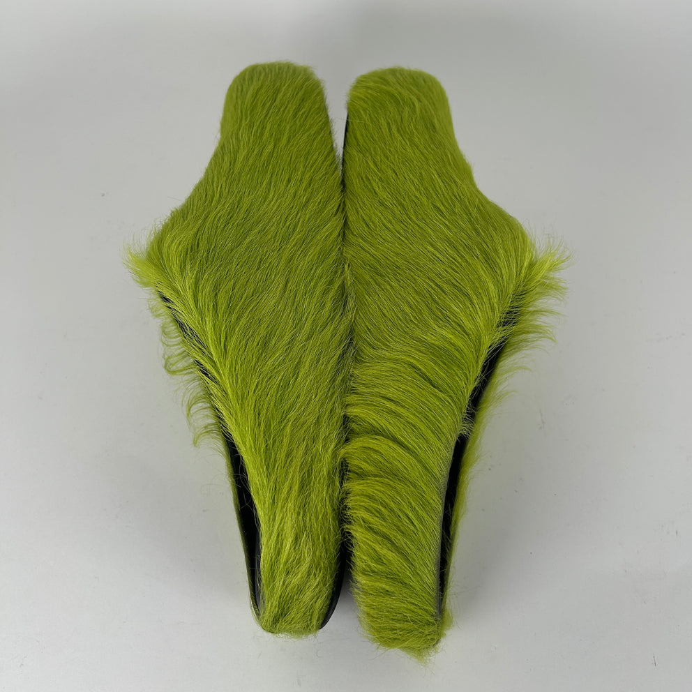 Marni Fussbett Sabot Grinch Green Mules Size 45