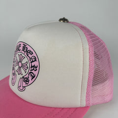 Chrome Hearts Pink Horseshoe Trucker Hat