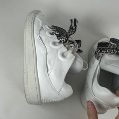 Lanvin x Future White Leather Curb Sneaker Size 12