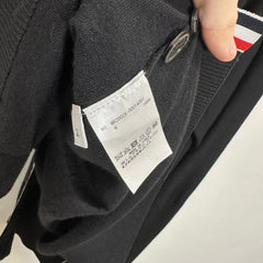 Thom Browne Black Cashmere 4 Bar Cardigan Size 2