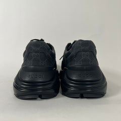 Gucci Black Rython GG Supreme Size 8.5