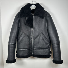 Acne Sherling Flight Jacket Size 48