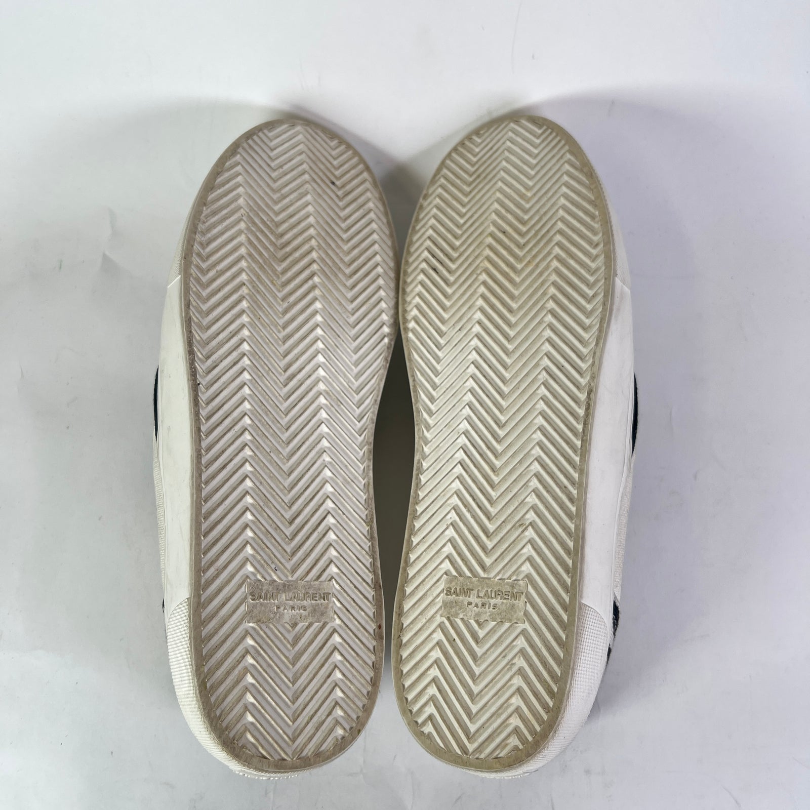 Saint Laurent Paris Zebra Venice Slip On Sneakers