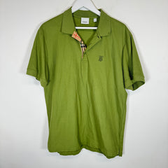 Burberry Olive Green Polo Shirt Size XL