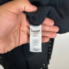 Supreme Black FW21 Rhinestone Hoodie Size XL