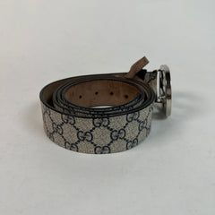 Gucci Silver GG Belt