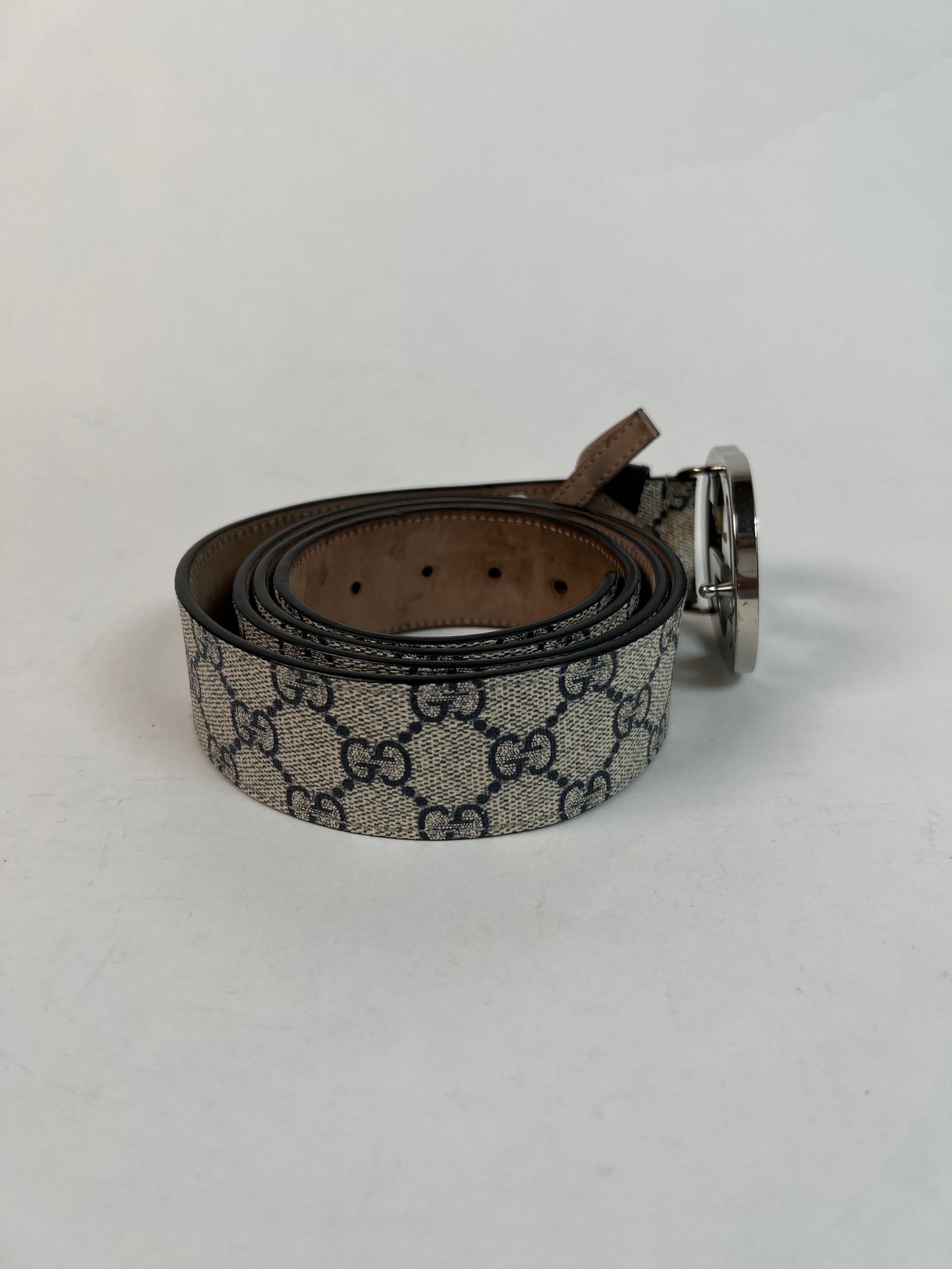 Gucci Silver GG Belt