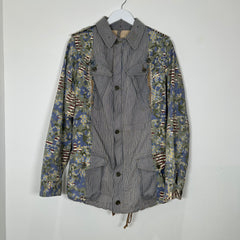 Miharayasuhiro Hybrid Deconstructed Hickory Jacket Size S