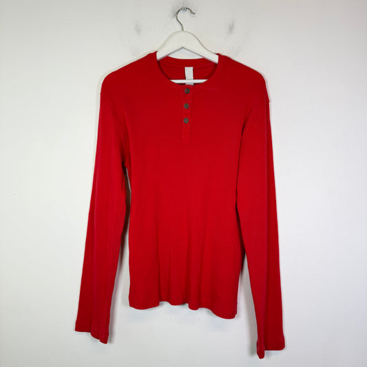 Chrome Hearts Triple Cross Embroidered Thermal Henley