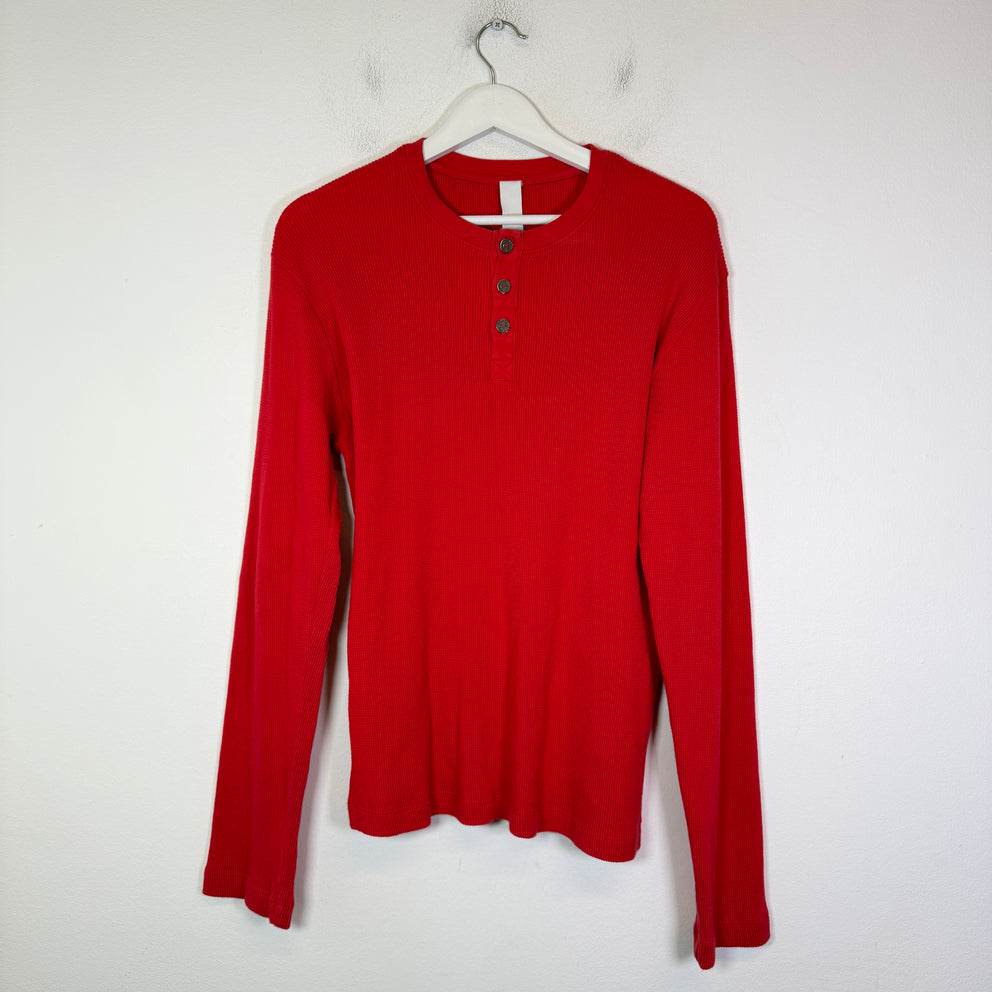 Chrome Hearts Triple Cross Embroidered Thermal Henley
