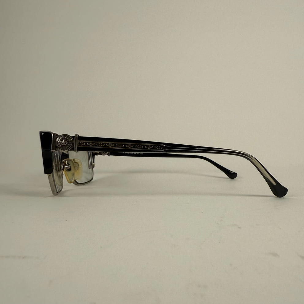 Chrome Hearts Black 'Flaps' Glasses