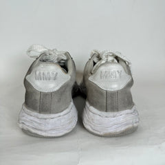 MMY Grey Brushed Suede Wayne Sneakers Size 42