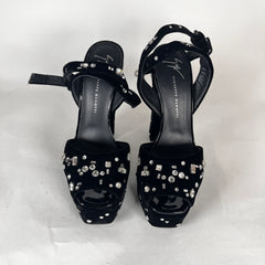 Giuseppe Crystal Velour Pumps Size 37