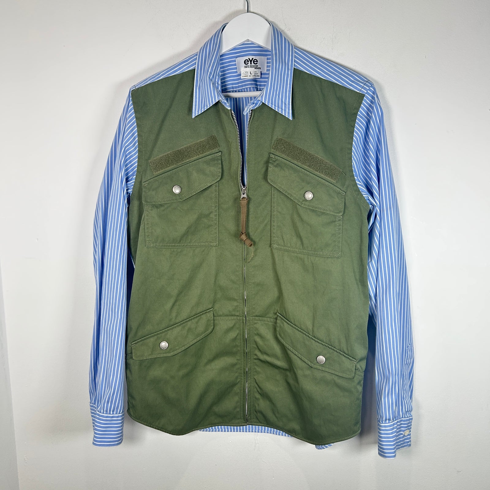 Junya Watanabe Eye Cargo Patchwork Shirt Jacket Size L