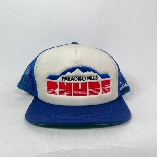 Rhude Blue Paradiso Hills Trucker Hat