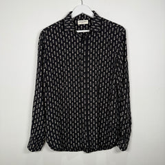 Saint Laurent King & Queen of Hearts Saint Laurent Button Up Shirt Size L