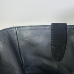 Saint Laurent FW14 Black Suede Cowboy Wyatt Boots Size 45