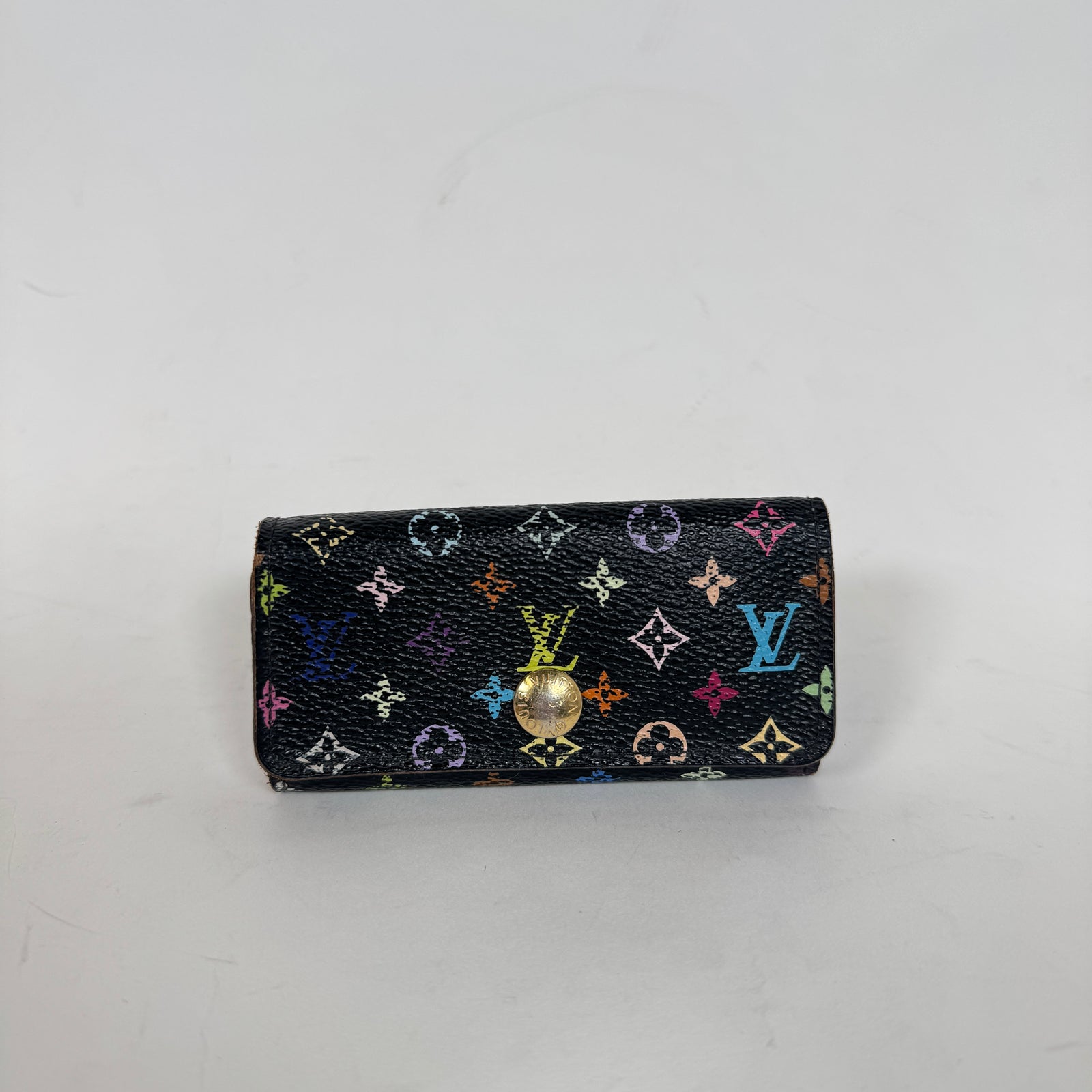 Louis Vuitton Black Monogram Multicolor Key Holder