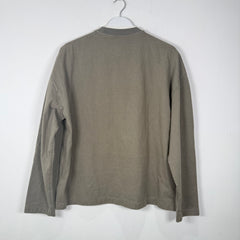 Jil Sander Olive Logo Long-Sleeve T-Shirt Size S