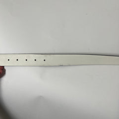 Prada White Saffiano Belt