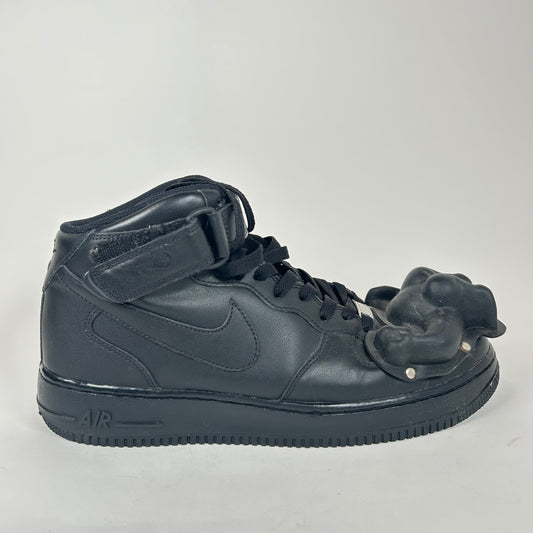 CDG X Nike Air Force One Mid Black Dinaosur Size 11