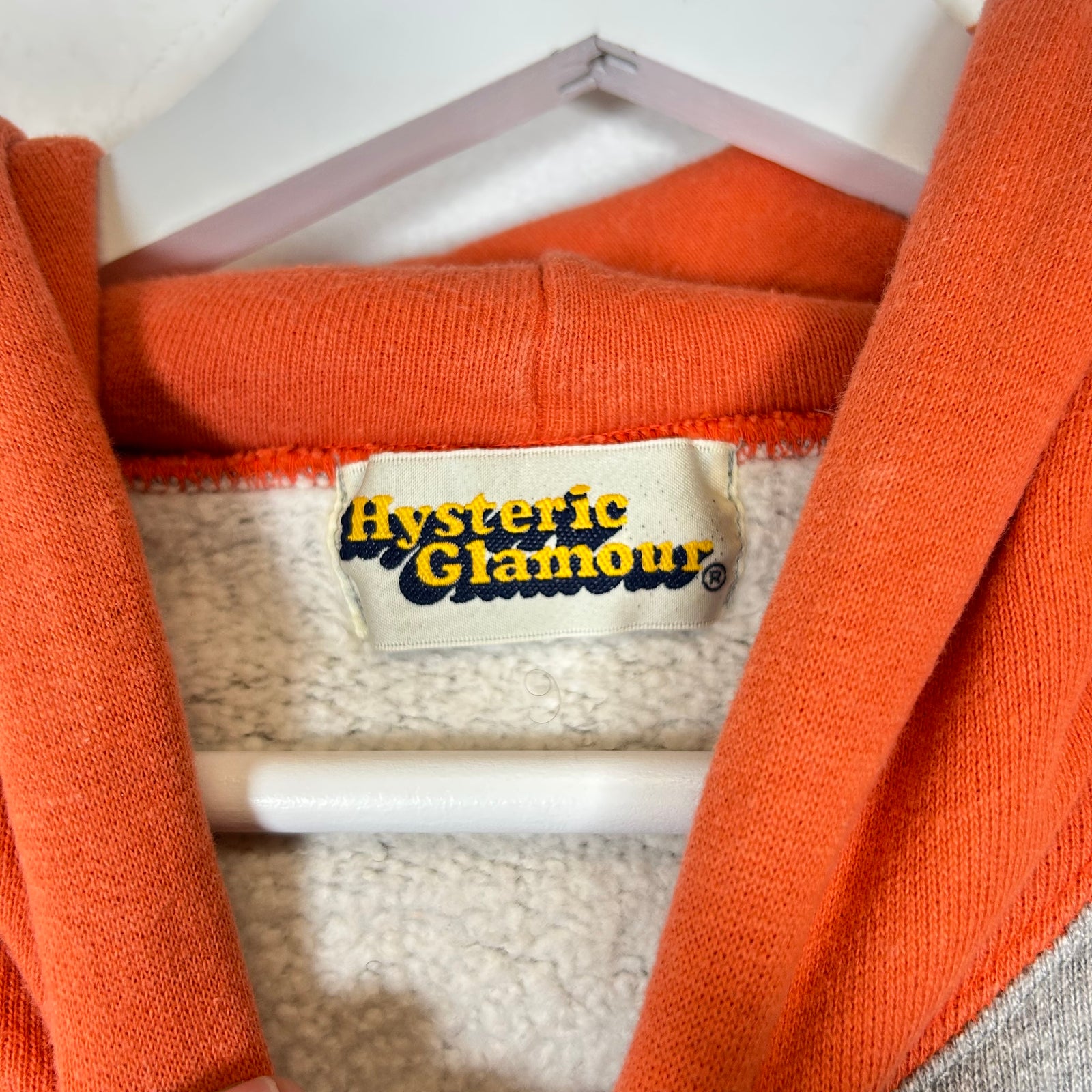 Hysteric Glamour Orange/Grey Radio Hoodie Size S