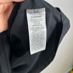 Burberry Black 'TB' Logo T-Shirt Size S