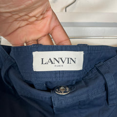 Lanvin Navy Blue Pants Size 50