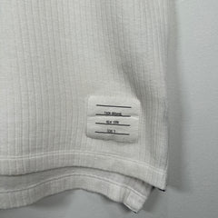 Thom Browne White Knit Polo Size 5
