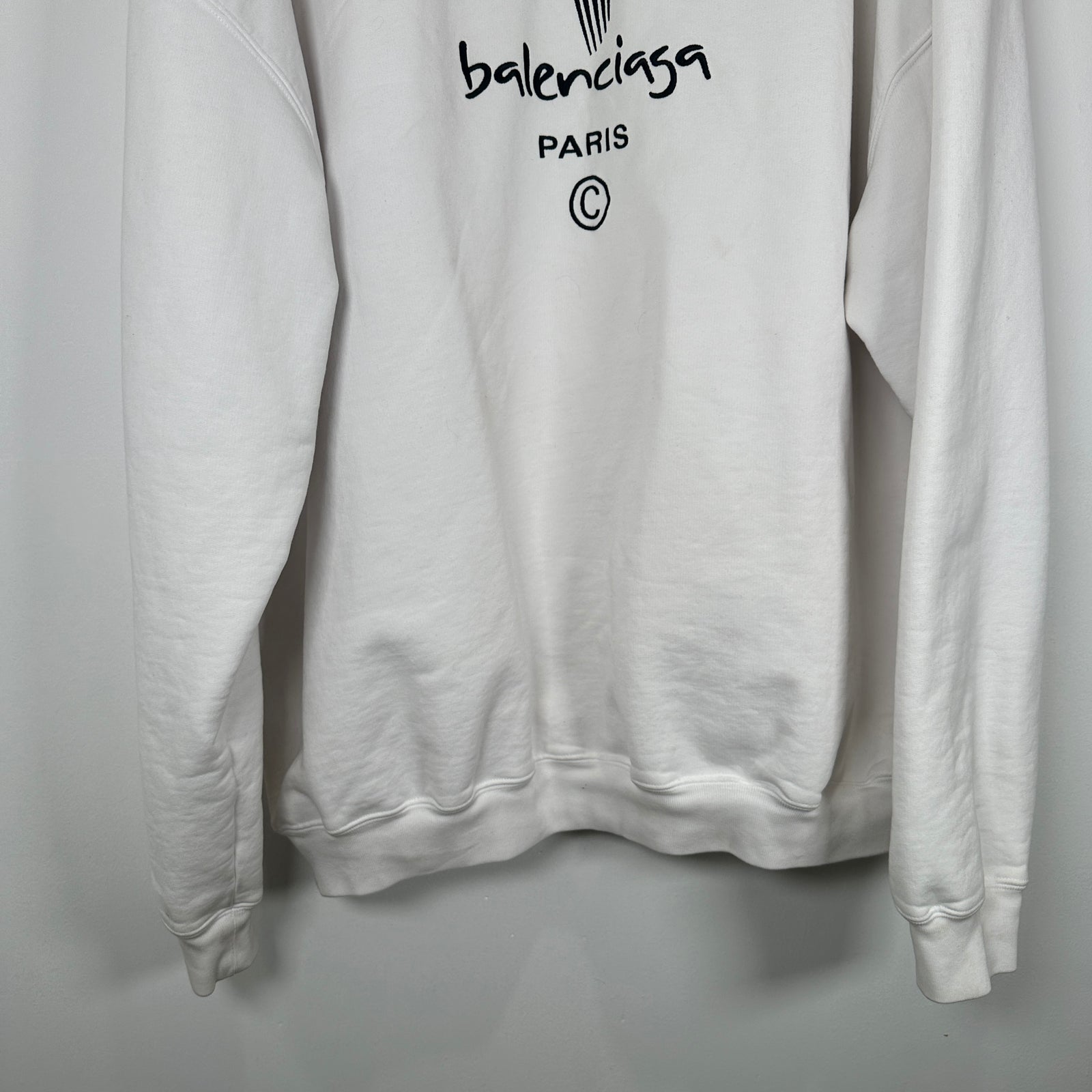 Balenciaga White 'Olympics' Hoodies Size XL