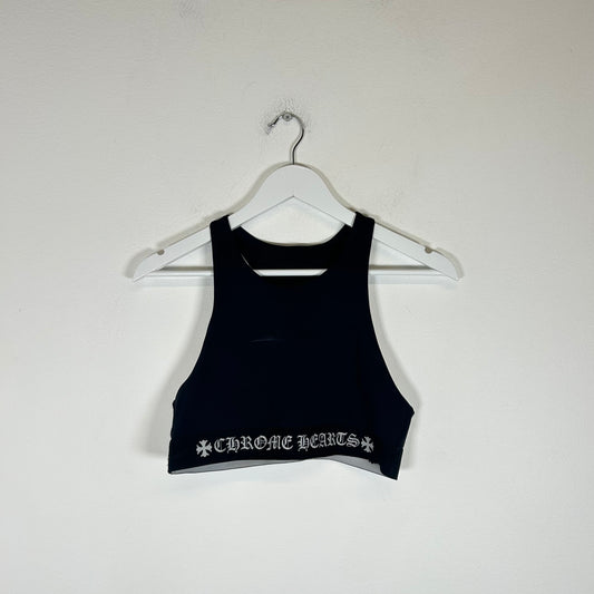 Chrome Hearts Black Nylon Sports Bra Size M