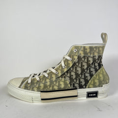 Dior B23 Black/White Oblique High-Top Sneaker Size 51